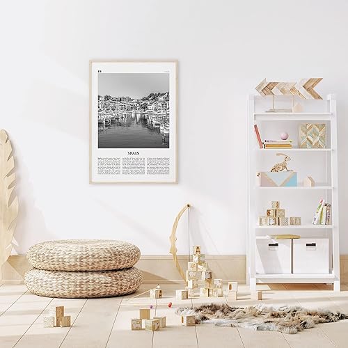 Miniatura 4 de Impresión de España Puerto Blanco y Negro, Arte de la Pared de España, Póster de España, Foto de España, Decoración de Pared España, España, Madrid,
