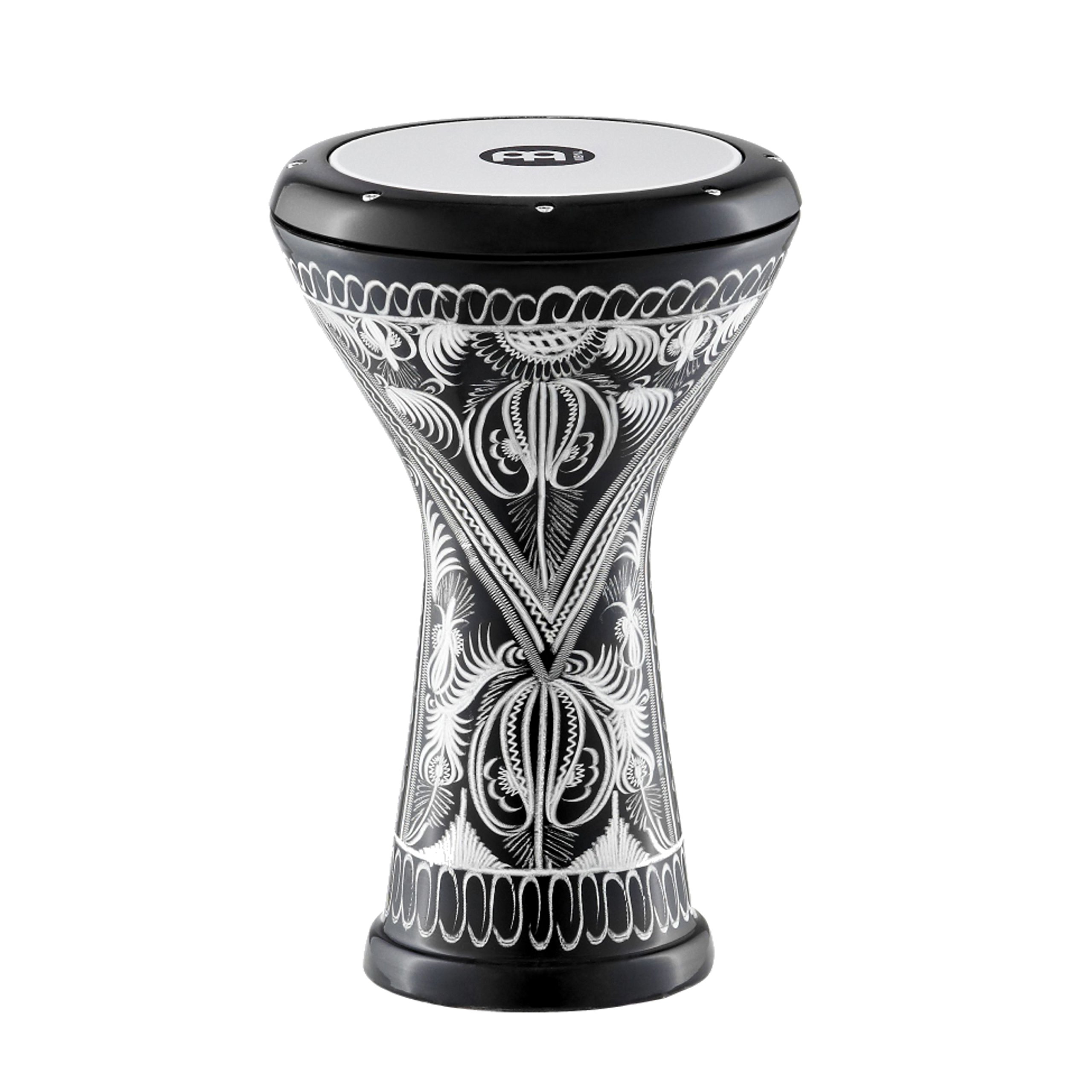 Meinl Percussion Aluminum Doumbek Egyptian Goblet Drum, Hand Engraved — Made in Turkey — Synthetic Head, 2-Year Warranty (HE-3018)