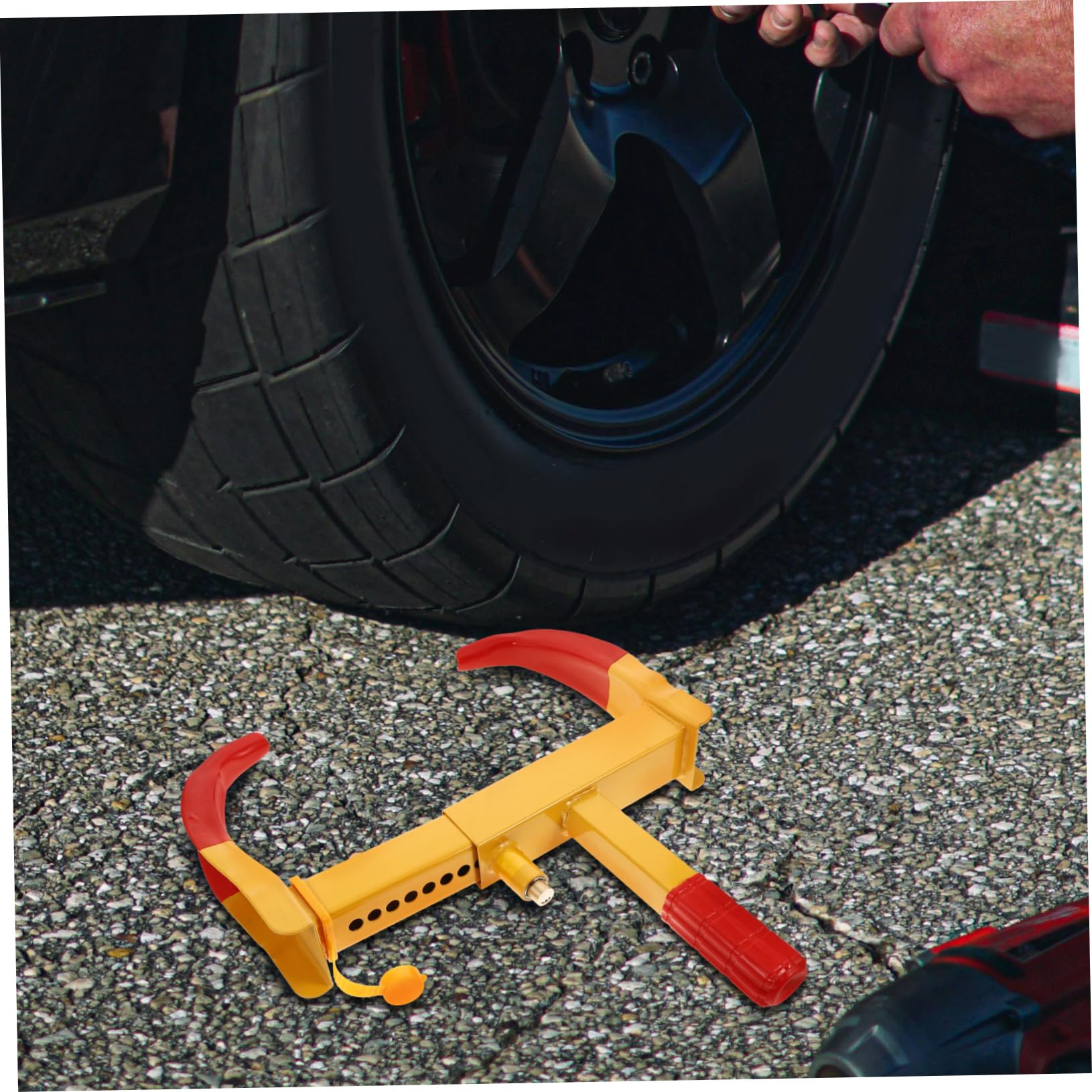 VALICLUD Antivol de Roue pour Quad Sabot de Roue pour Voiturette de Golf pour Voiturette de Golf Sécurité Automobile pour Remorque pour Remorque