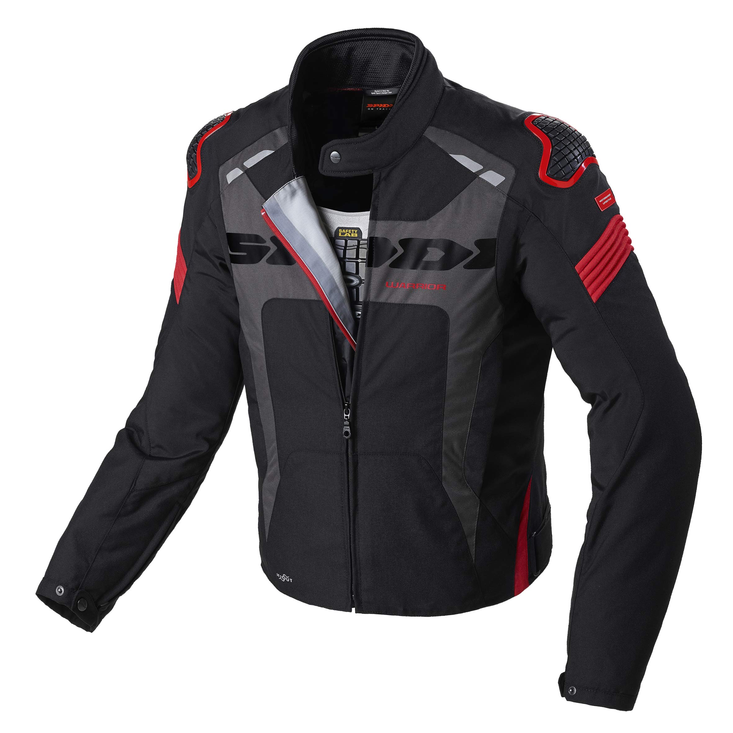 SPIDI D206-021- M Warrior H2Out Jacket, Black/Red