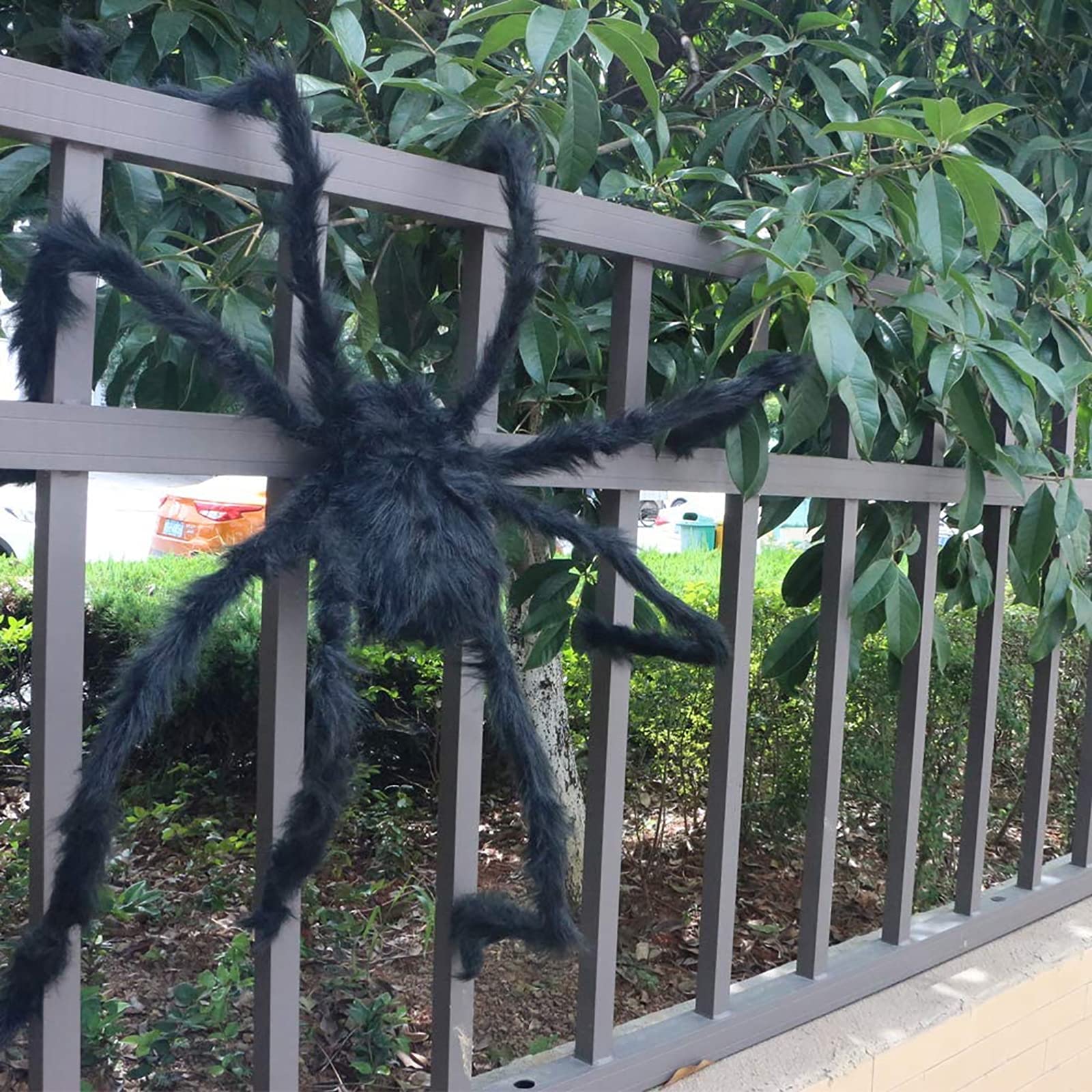 10 Pack Pack Spaventoso Falso Ragno Halloween Spider Puntelli all'aperto Decorazioni di Halloween per Esterni al Coperto da Giardino Home Feste infestato casa Halloween Décor,30cm
