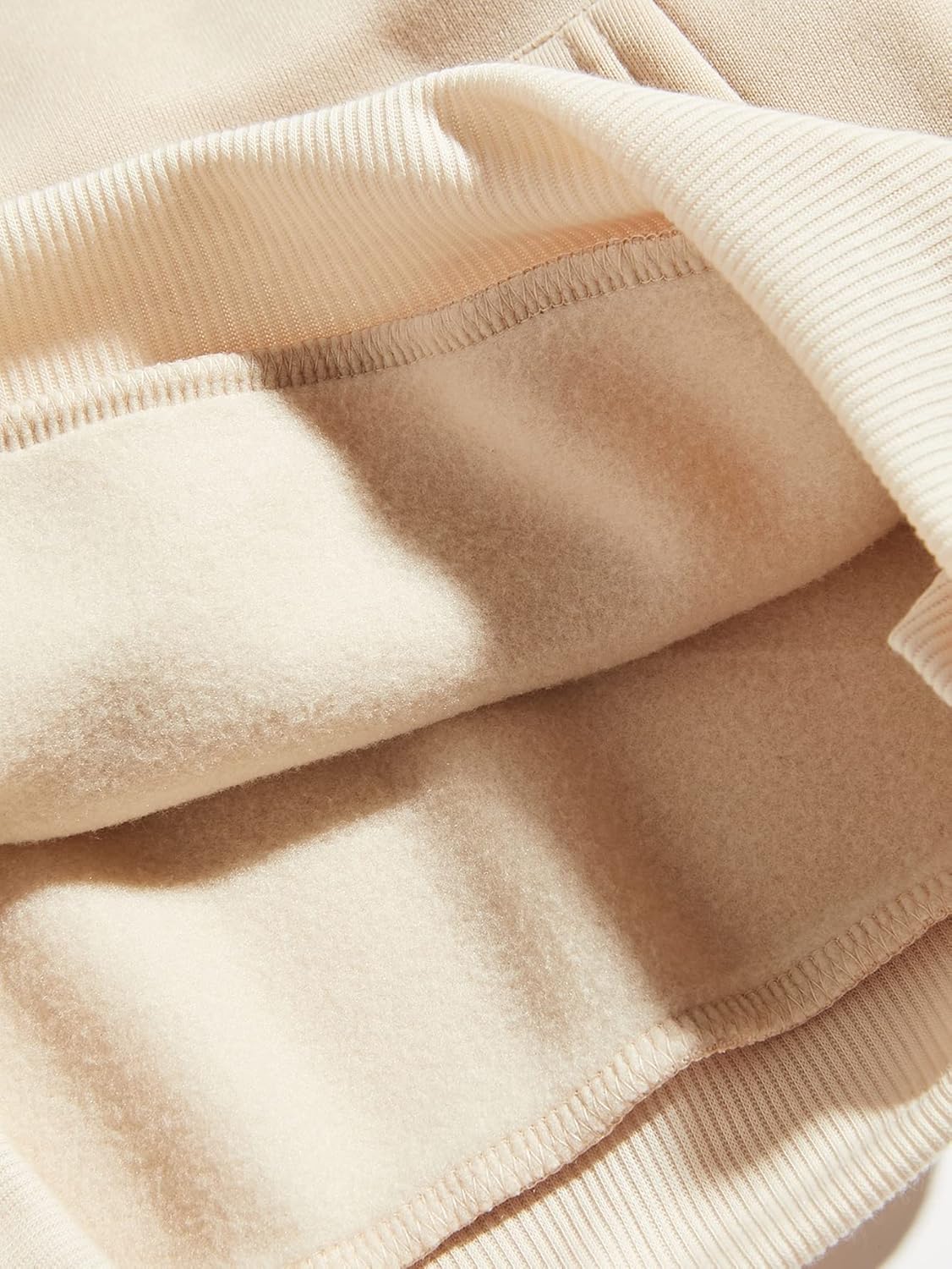 WDIRARA Women's Letter Print Drawstring Drop Shoulder Hoodie Sweatshirt Top with Pocket Apricot XL - Image 5