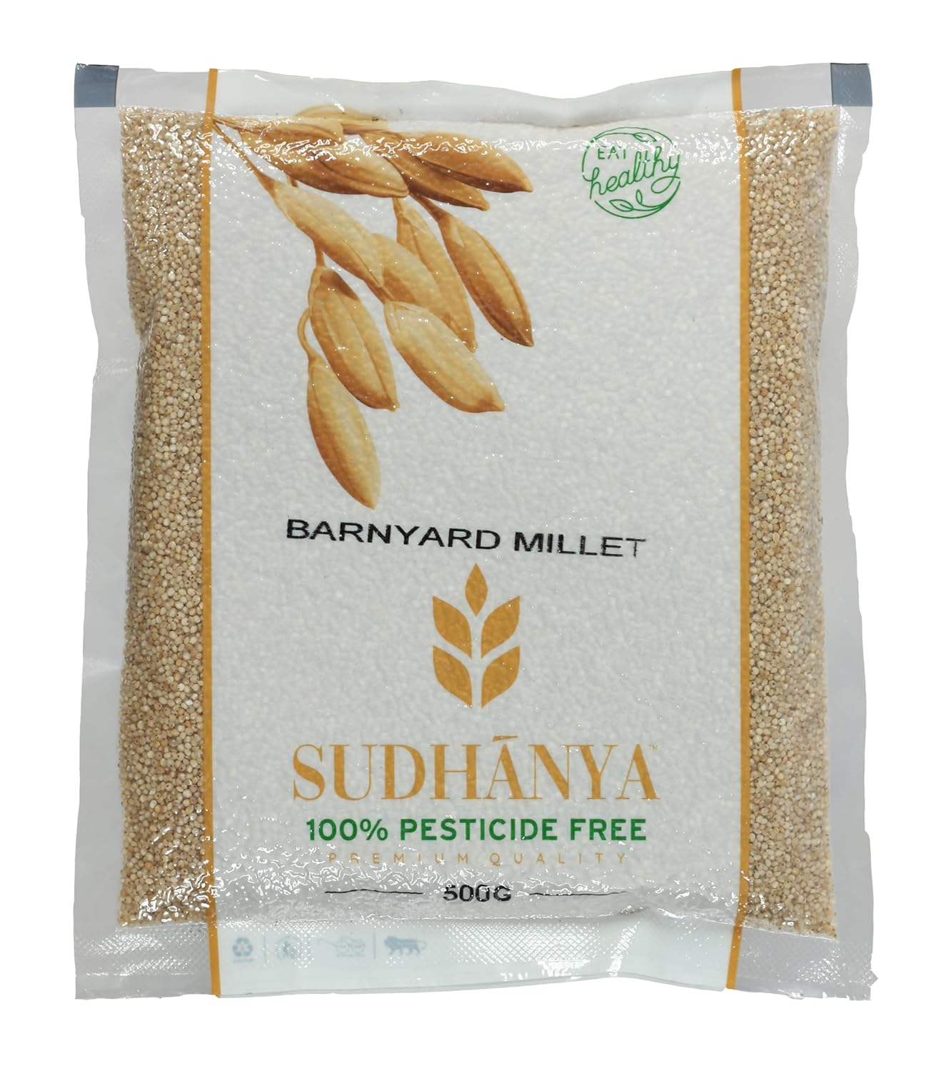 SUDHANYA Organic Unpolished Barnyard Millet (Khira/Swank/Kuthiraivally