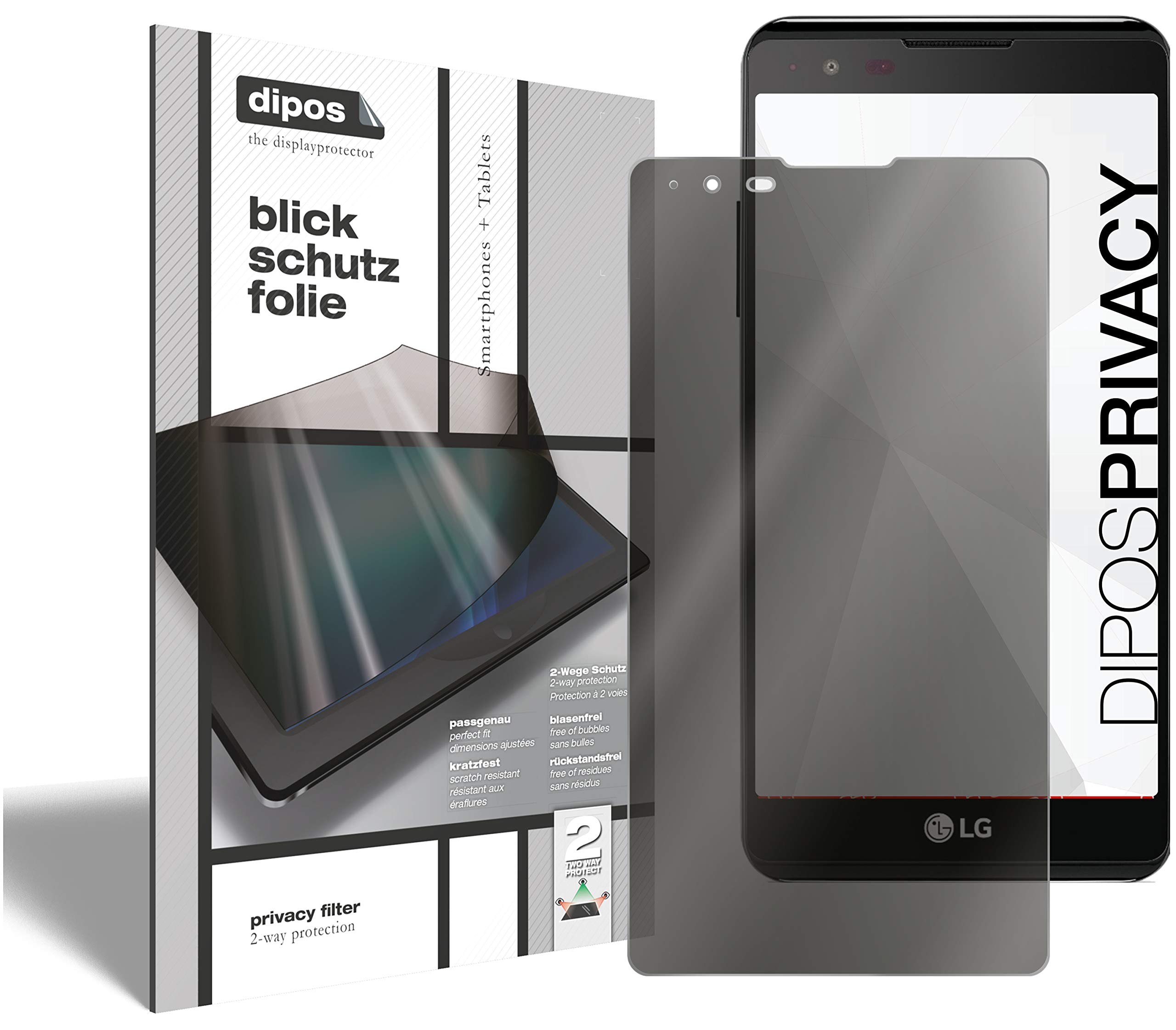 Protector de pantalla privacy LG X Power para usar en el metro 4