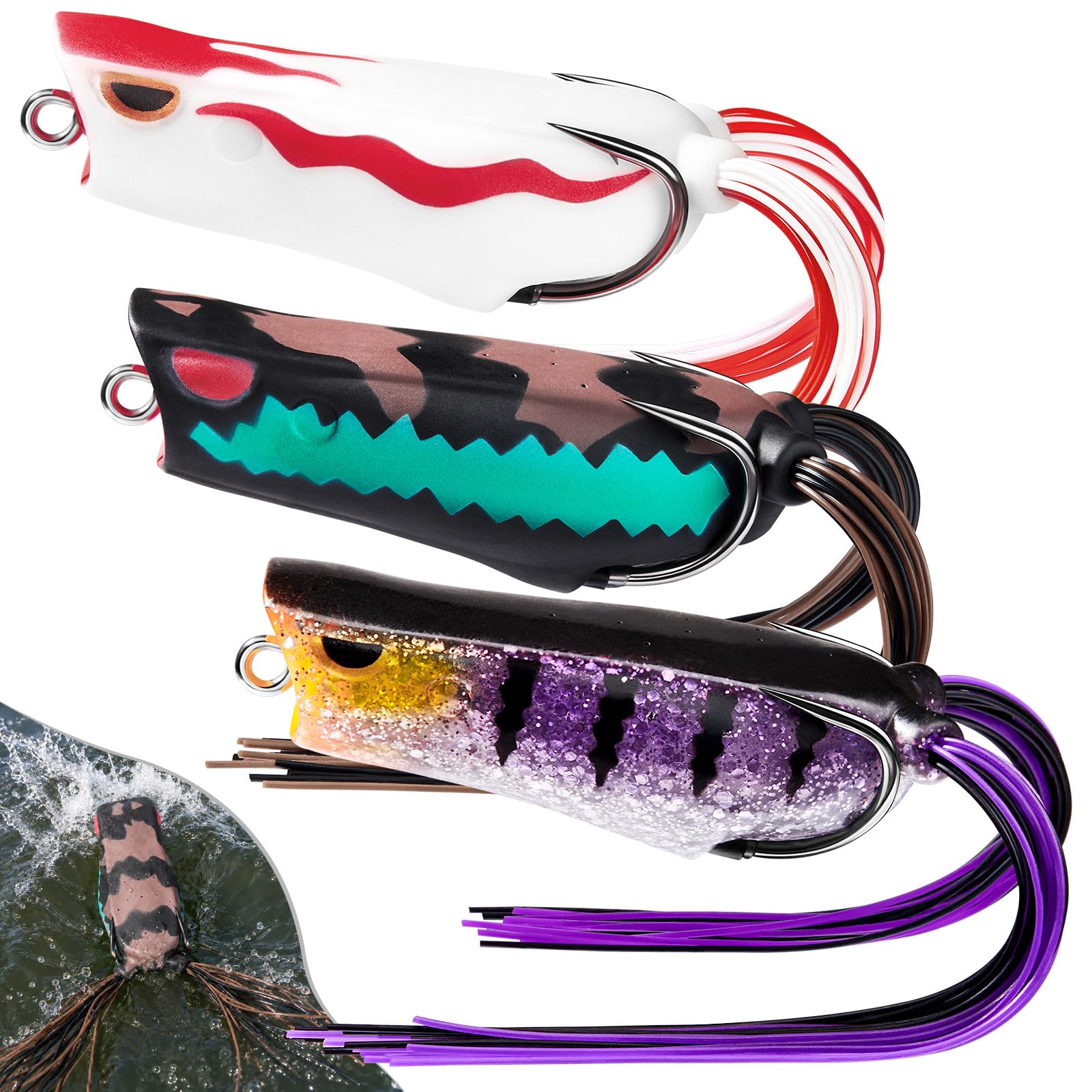 TRUSCEND Swimmax Easy Catch Fishing Lures with BKK Hooks, Wiggling, Vibrating, Rattling and Gurgling for More Bite, Heavy-Duty Dyneema Fiber Jointed Swimbaits for Bass, Trout, Walleye, Crappie, Pike — Amazon image 24