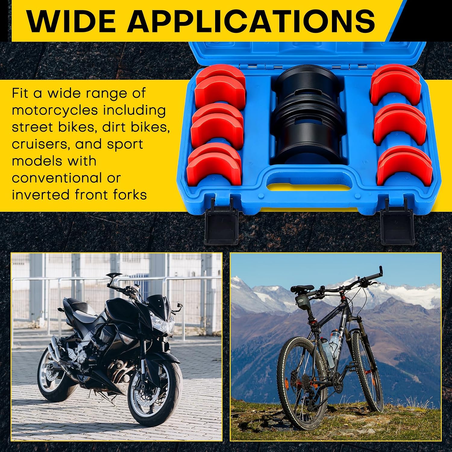 14PCS Motorcycle Fork Seal Driver Kit