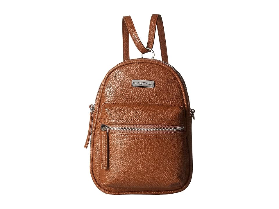 

Nautica Retread Mini Convertible Backpack (Cognac) Backpack Bags, Tan