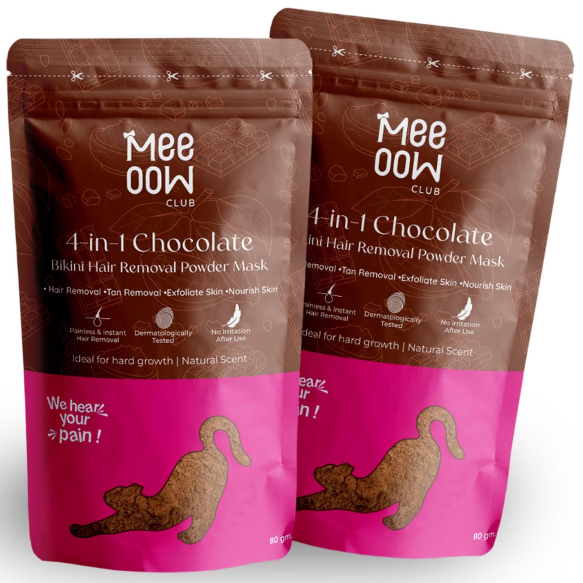 Chocolate Bikini Wax Powder Pack of 2 Bikini Line Hair Removal Powder Made For Senstive Skin Private Area Hair Removal Painless Wax Powder Herbal Bikini Wax Powder For Smooth Skin 160g-image-43
