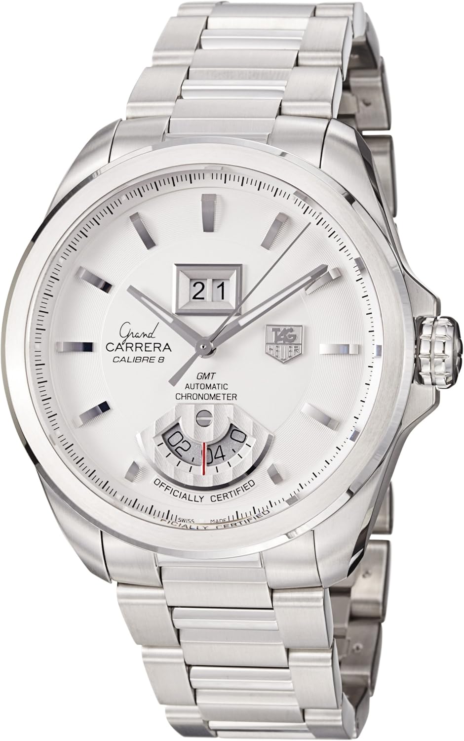 TAG Heuer Men’s WAV5112.BA0901 Grand Carrera Grand Date GMT Watch