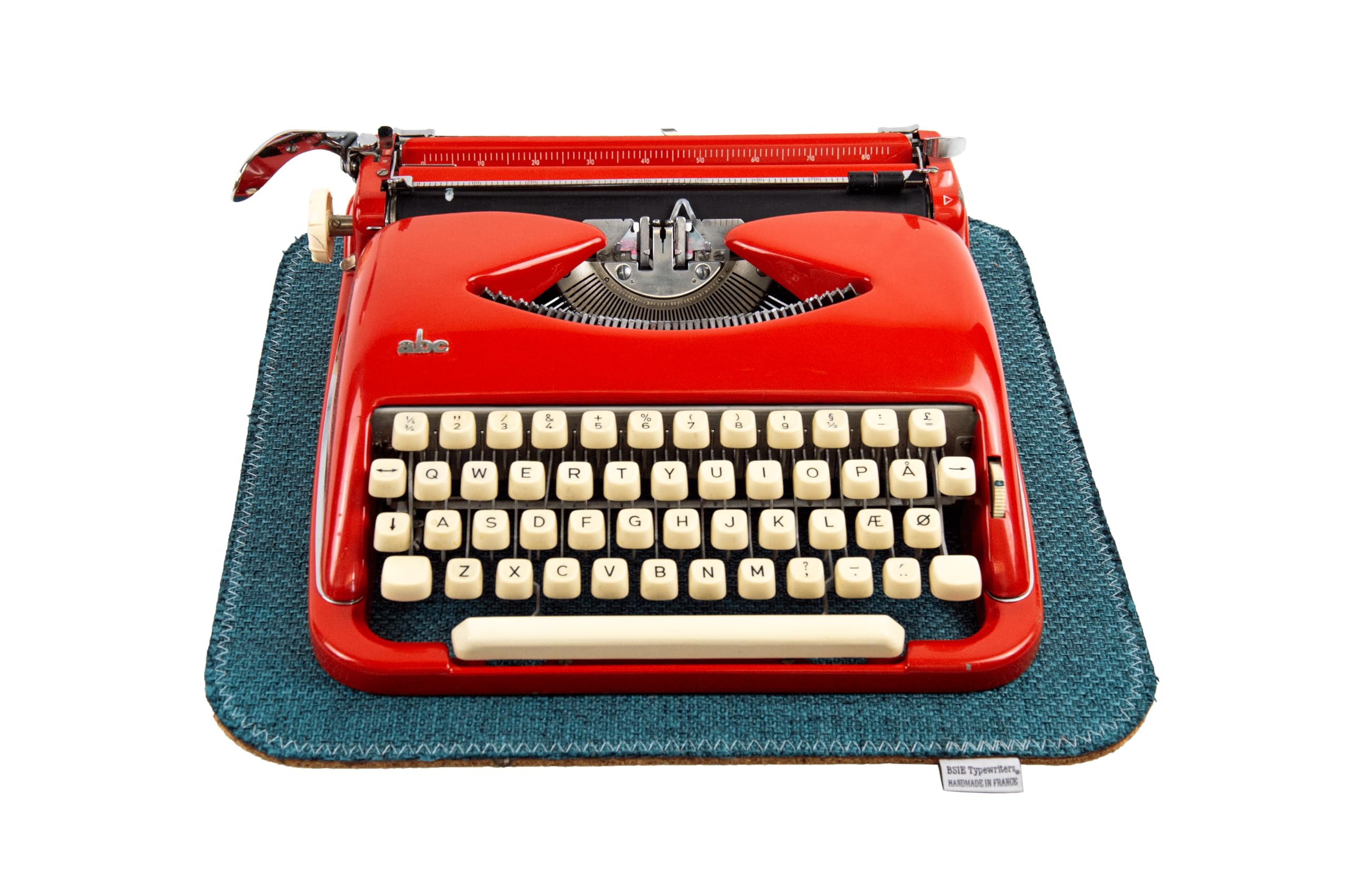 Typewriter Mat from BSIE Typewriters - Creating a Non-Slip Surface - Handmade in France - Blue - Image 2