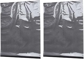 Duendhd 2 películas hidrográficas de transferencia de agua con impresión de fibra de carbono de 0,5 x 2 m, color negro