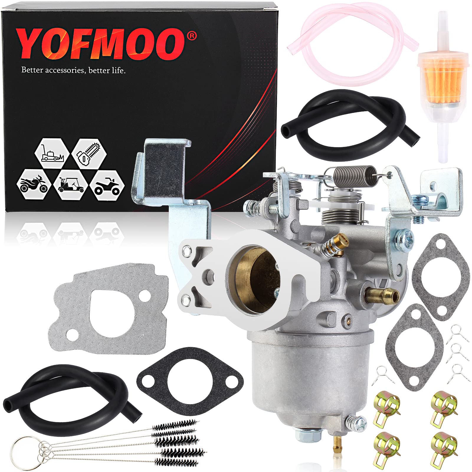 YOFMOO G2 G5 G8 G9 G11 G14 Carburetor Compatible with Yamaha Golf Cart J38-14101-00 J38-14101-01 J38-14101-02 JN3-14101-00 JN3-14101-10 1985-1996 Carb