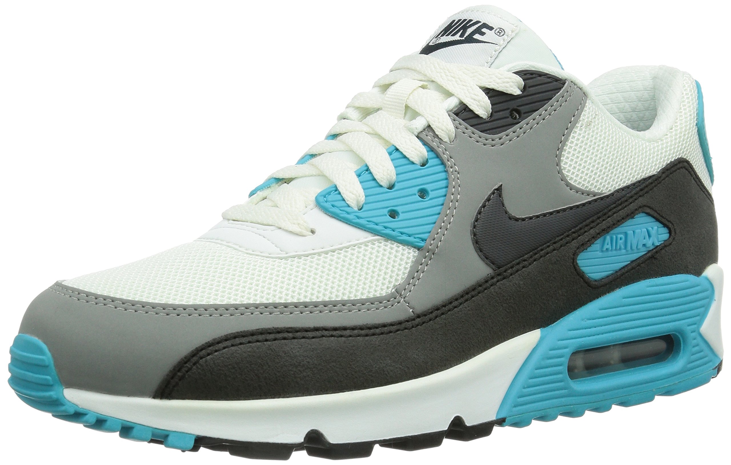 Nike Mens Air Max 90 Essential Summit White/Dark Charcoal-Medium Grey-Black Running Shoes 11 D(M) US