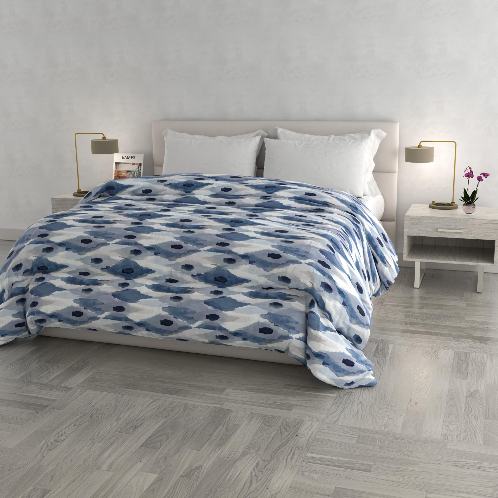 Italian Bed Linen Printed FASHION winter quilt, polyester, Calypso, 260x260cm