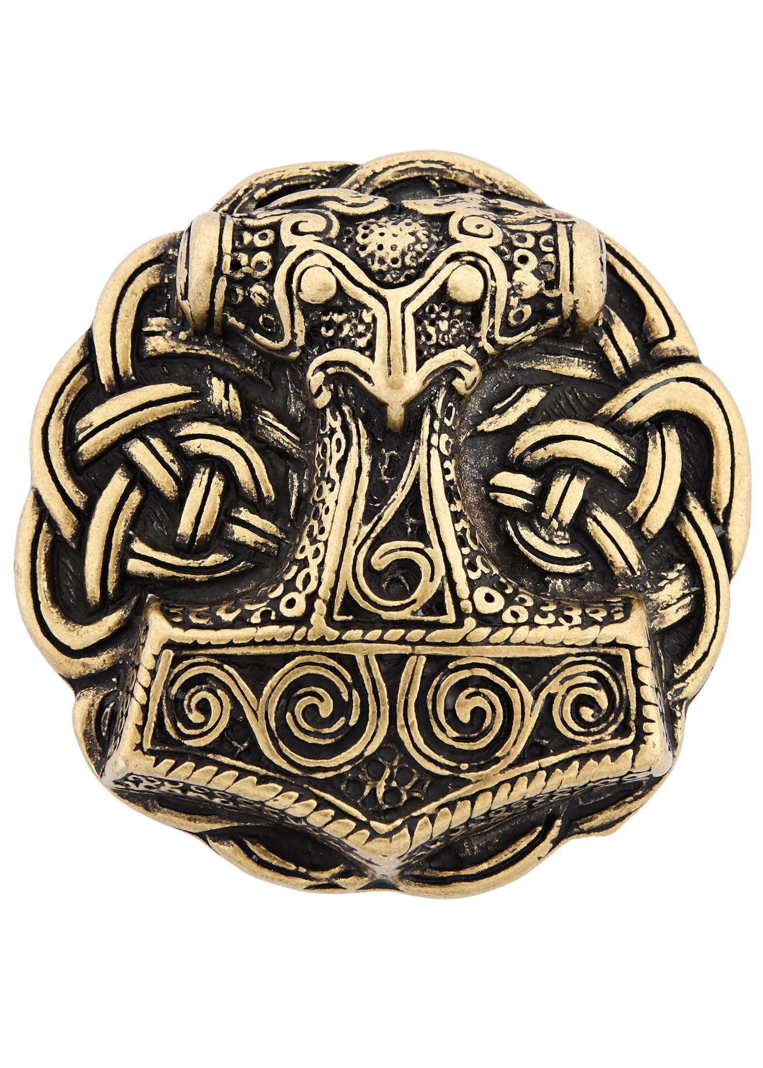 Battle-Merchant Bronze Belt Buckle – Thor's Hammer From Schonen, Viking Thor – Odin – Hammer,