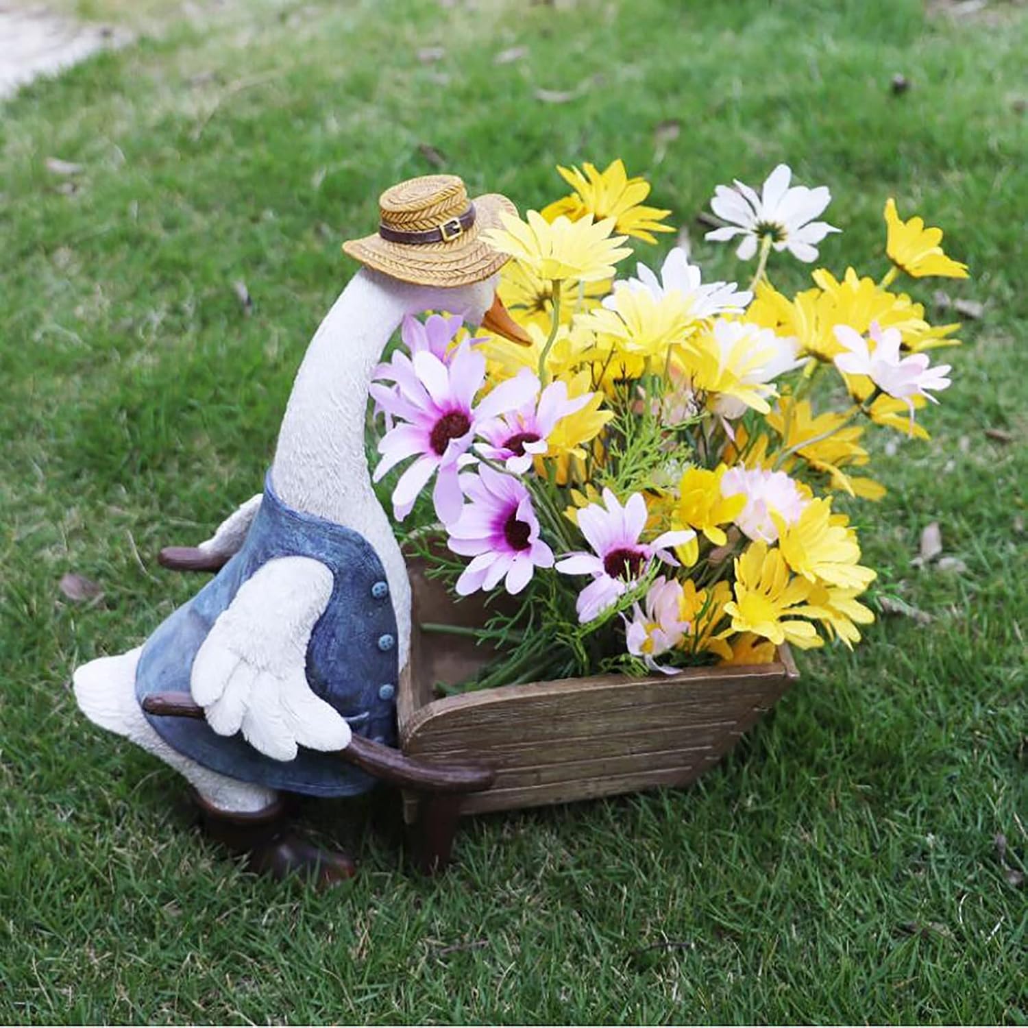 Garden and Courtyard Resin Crafts Ornaments Duck Flower Pot Decorations Furniture Ornaments Cartoons