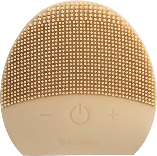 Nourivibe Cepillo de limpieza facial  Limpiador facial de silicona impermeable  Exfoliante sónico ultrasuave  Masajeador de limpieza profunda de