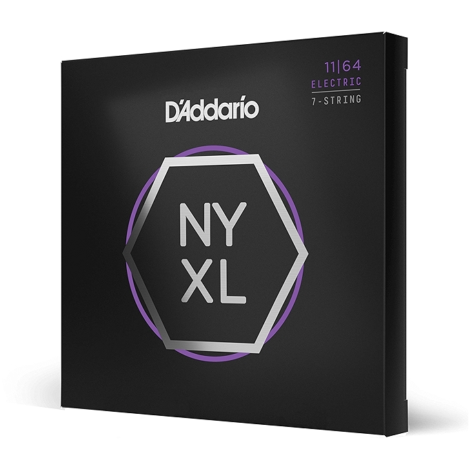 D'Addario NYXL电吉他弦镍镀中号7弦组