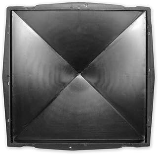 @tec Betonform Schalungsform Gießform Polypropylen (Kunststoff) - Pfeilerabdeckung/Mauerabdeckung Glatt - 49 x 49 x 6,5 cm