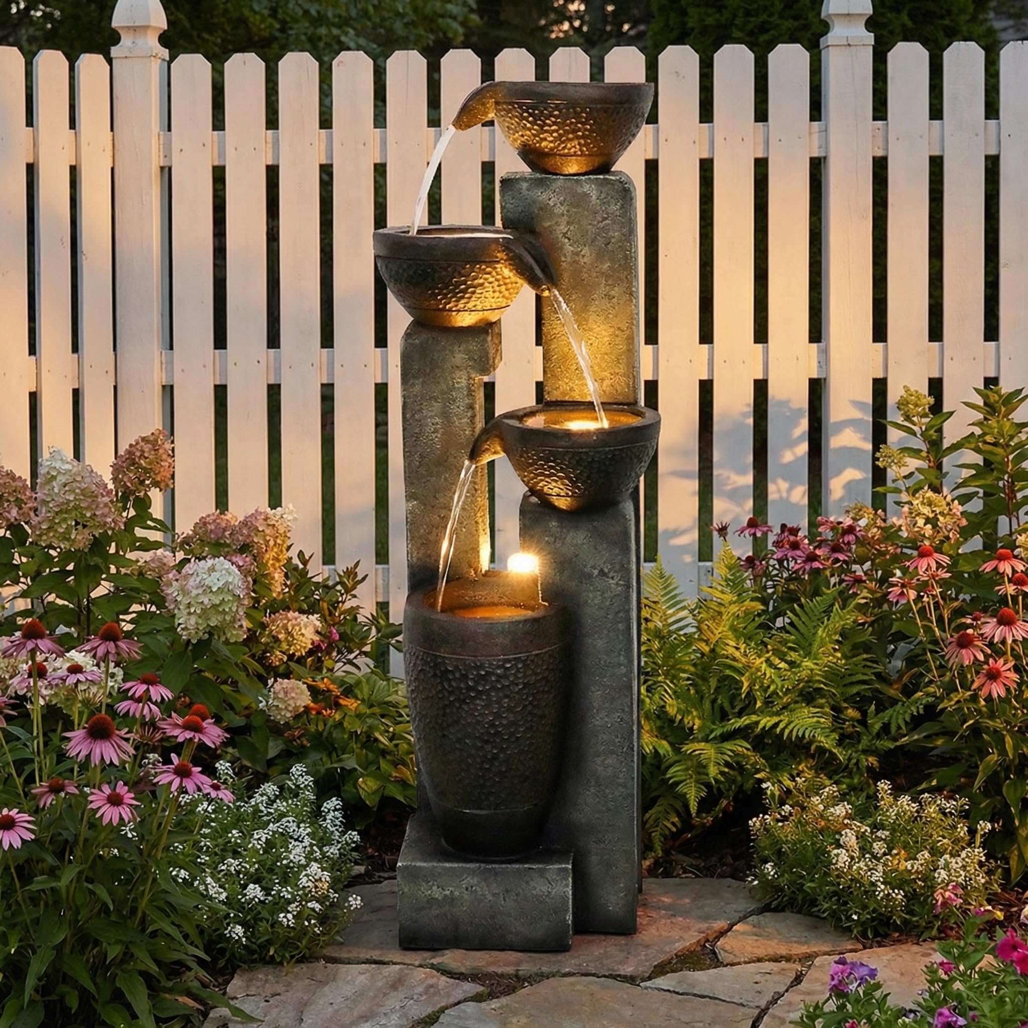 Hamiedun 40-inch crocks fountain