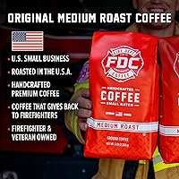 Vista 52 de Fire Department Coffee - Café de vainilla bourbon - Devuelve a los bomberos - Grano entero con infusión de vainilla y bourbon - Sin alcohol