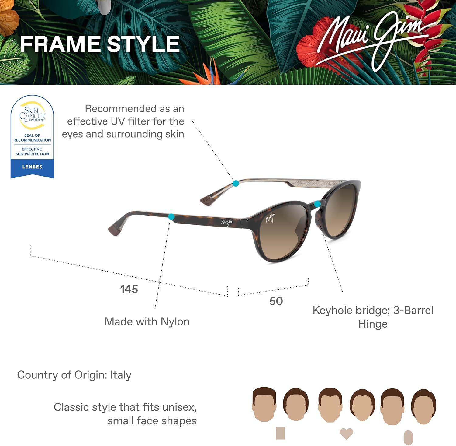 Maui Jim womens Honi Cat Eye Sunglasses - Image 6