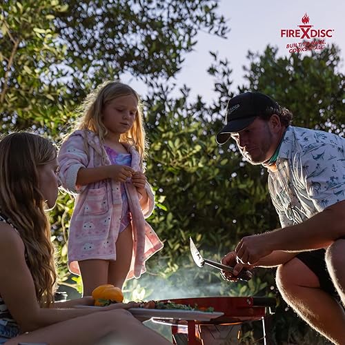 Miniatura 7 de FIREDISC TCGFD215R - Cocina de propano de mesa ultra portátil 215 en color rojo fuego TCGFD215R, la estufa de campamento de disco de arado de 16.5