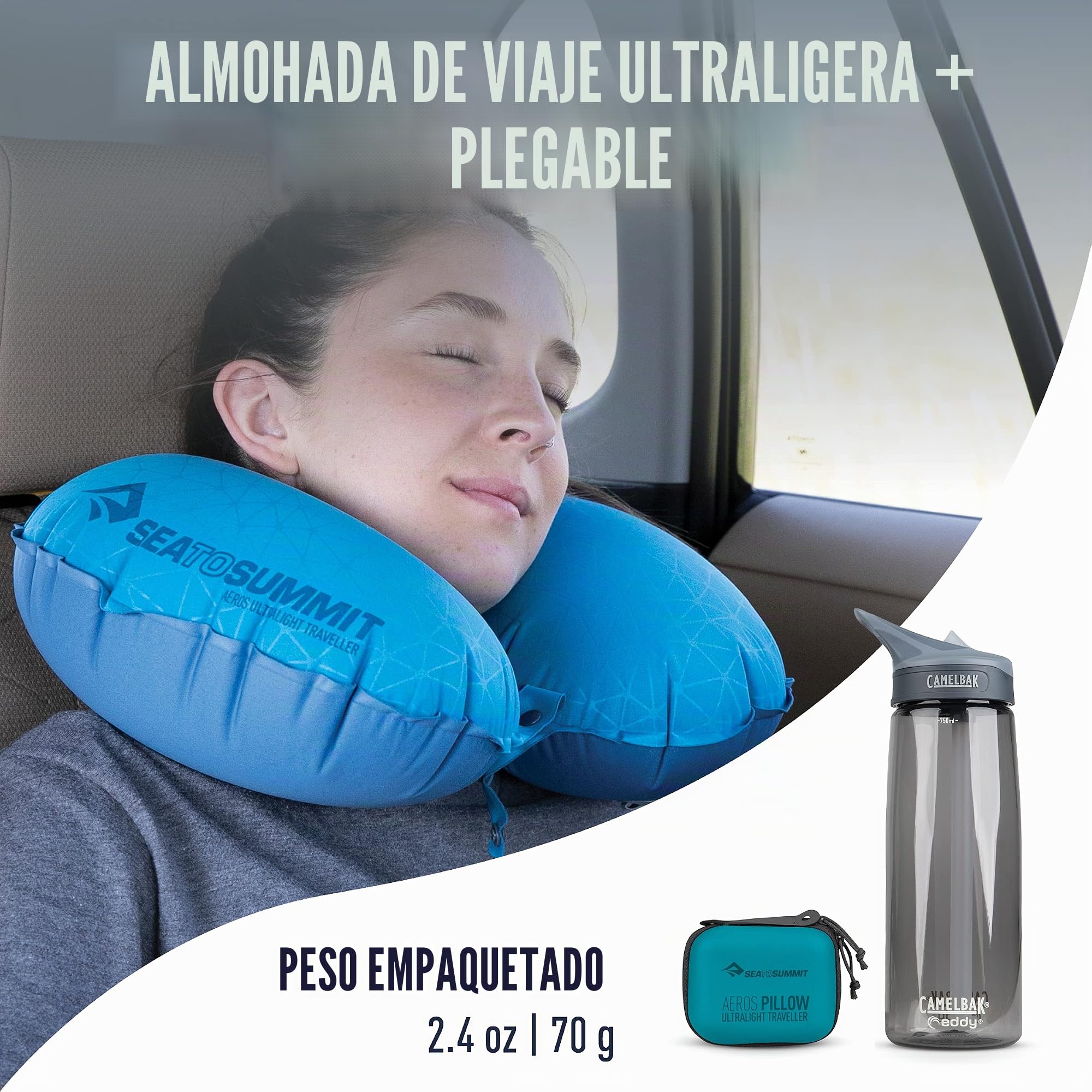 Almohada - Aeros Ultralight Pillow Traveller azul Color: azul