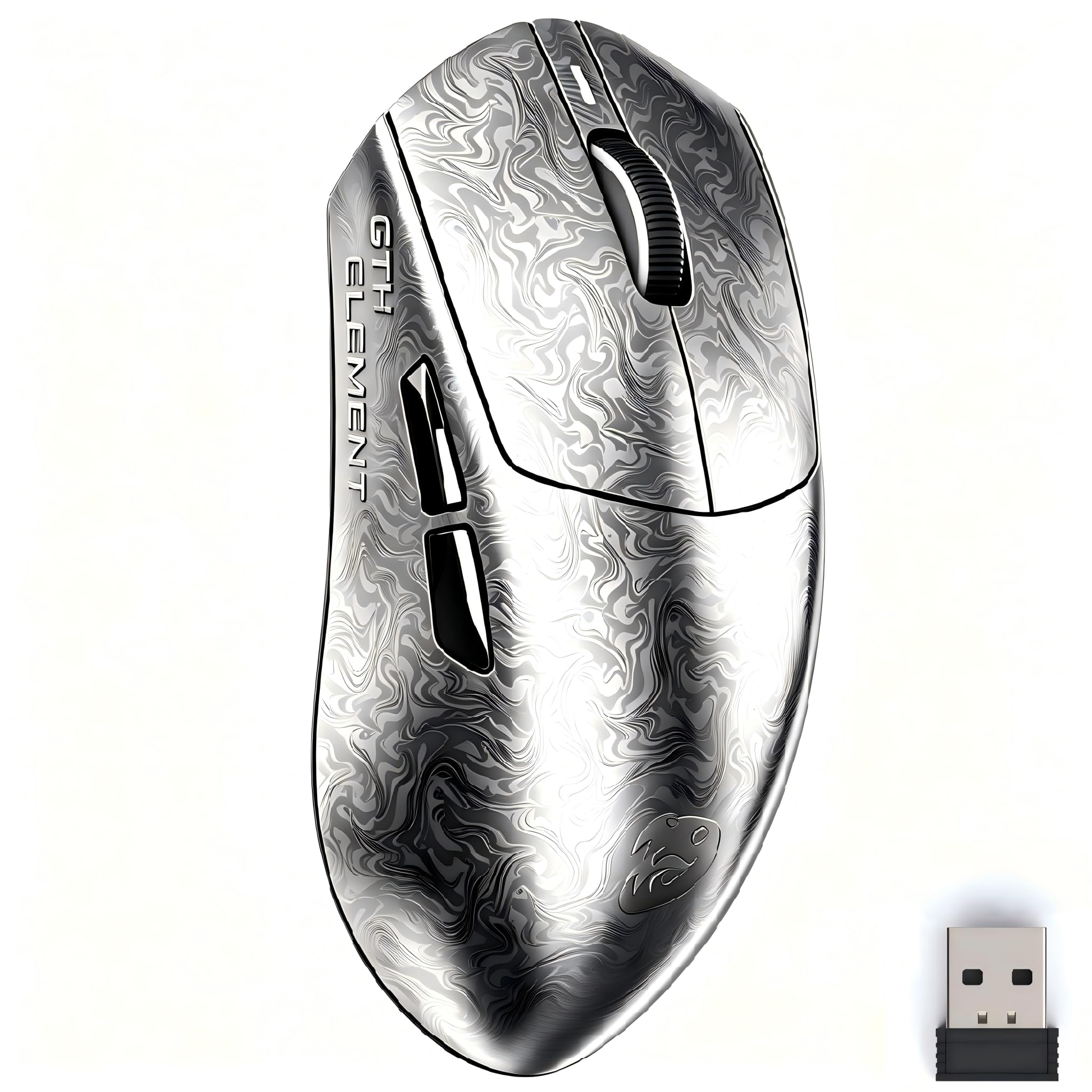 ZORNHER X Mloong MX301 PRO Lightweight Gaming Mouse Wireless,Carbon Fiber Texture Finish,PAW 3315,60g Small Ergonomic Mouse with Anti-Slip Grip,Long Battery Life,Wired/BT/2.4GHz for PC, Laptop, FPS-image-48