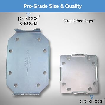 Proxicast X-Boom MIMO Antenna Mast Cross-Over Bracket Kit for 1.25 to 2.0 OD Pipes - Includes Heavy Duty Right-Angle Plate & Mounting Hardware (ANT-800-XB1)
