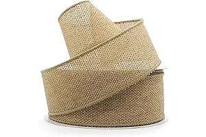 CT CRAFT Burlap Ribbon Christmas Decor 2.5" x 20 Yards