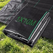 Weed Membrane, 1Mx10M Heavy Duty Weed Control Membrane, Weed Control Fabric, Ground Cover, UV Stabilised Weed Barrier Fabric for Patios Gravel Garden Flower Beds Landscaping
