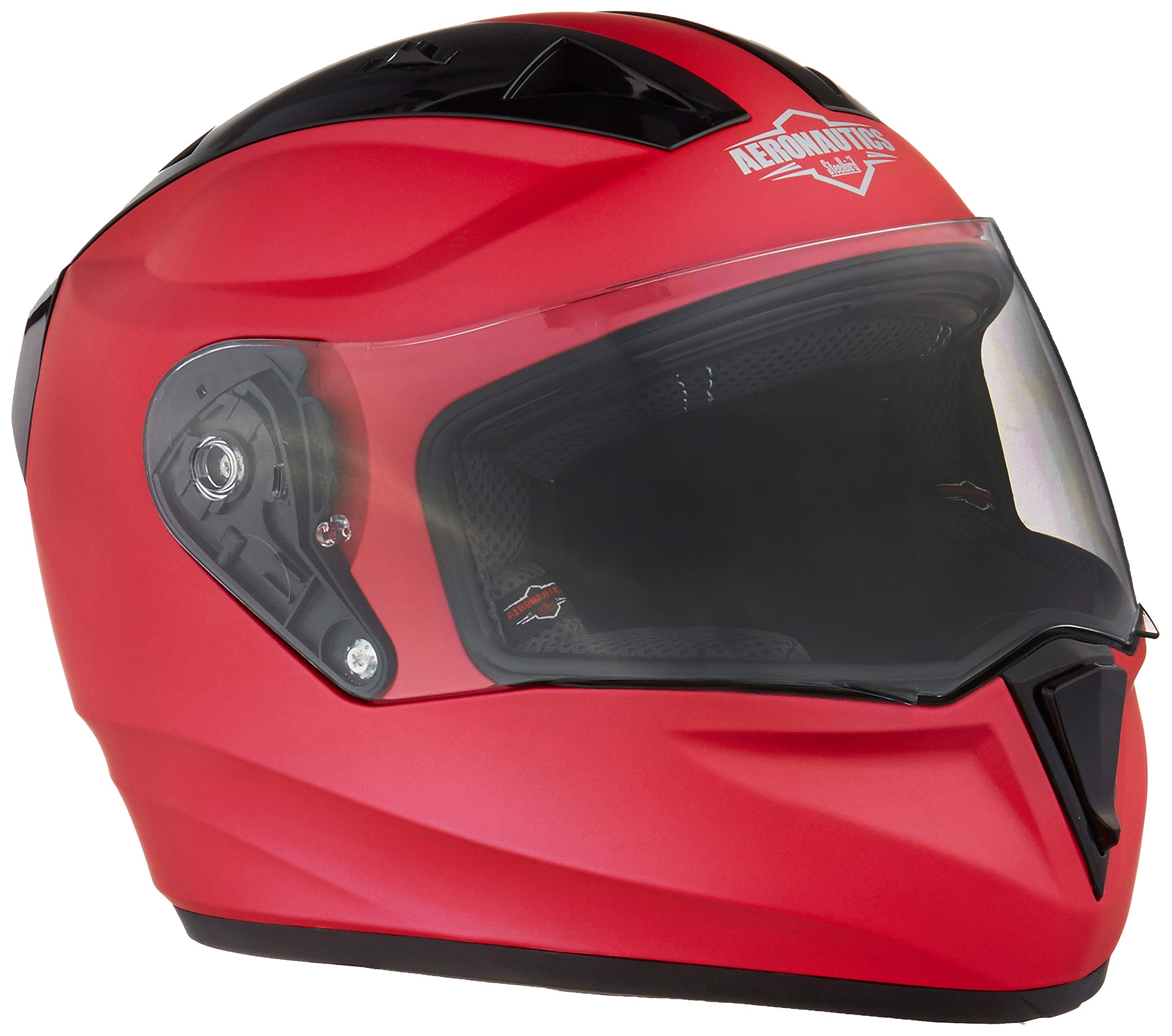 Steelbird SA-1 Aeronautics Full Face Helmet with Plain Visor (Matt Hot Pink, L)-image-18