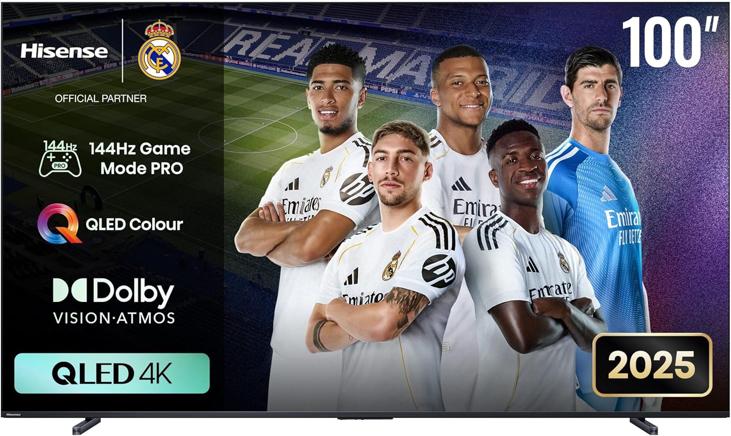 Advanced | 100 Inch QLED, VIDAA U8, Smart TV, Dolby Atmos, 144...