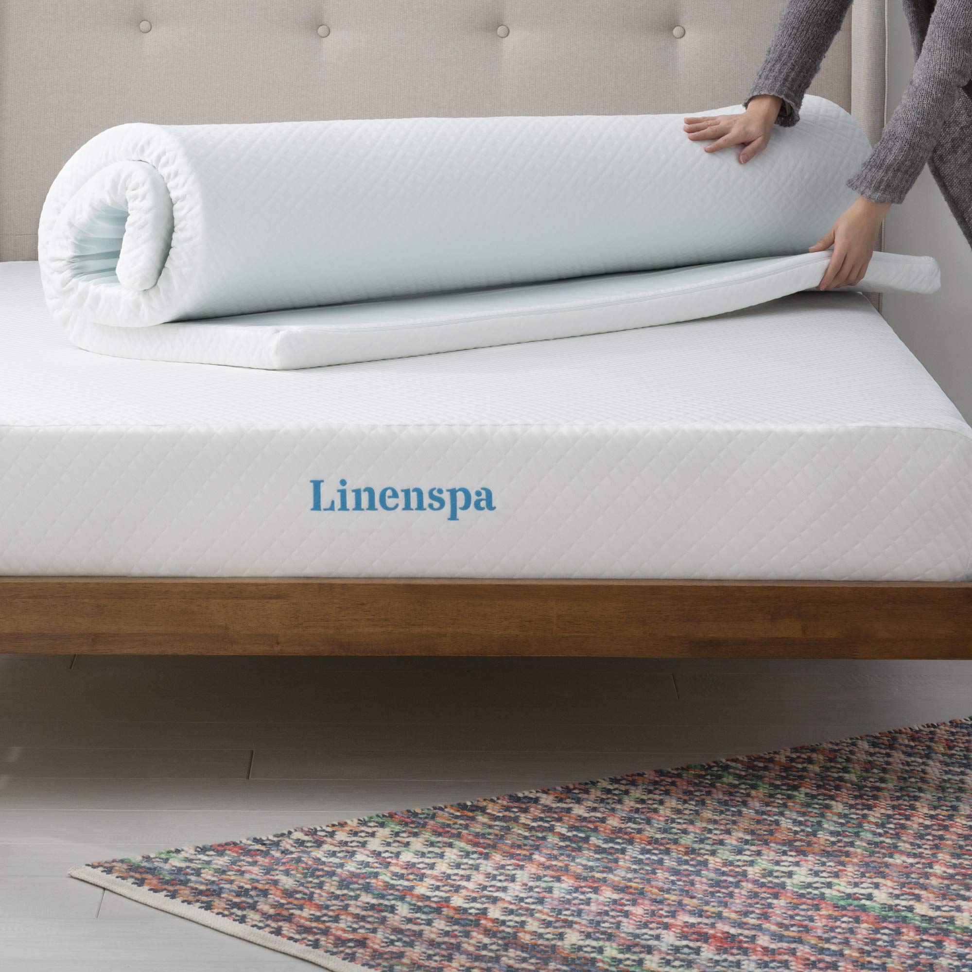 Linenspa Matrastopper, 150 X 200 Cm, 7,5 Cm Hoog, Matrastopper Met Traagschuim Gel En Wasbare Overtrek Ritssluiting Oeko Tex 752382539 Linenspa Matrastopper, 150 X 200 Cm, 7,5 Cm Hoog, Matrastopper Met Traagschuim Gel En Wasbare Overtrek Ritssluiting Oeko Tex 752382539