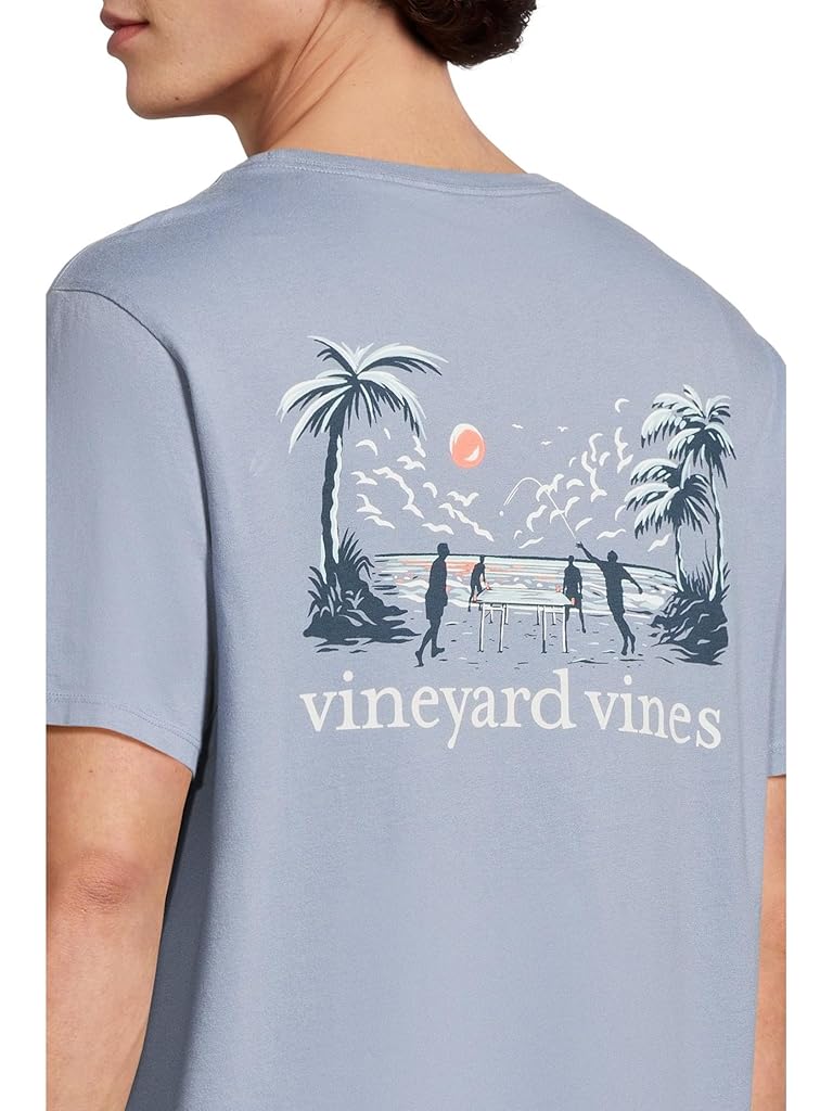 Gray Vineyard Vines Beer Die Short Sleeve Tee
