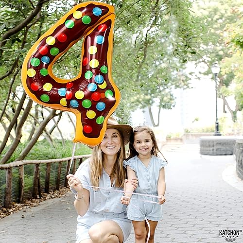 Miniatura 259 de KatchOn, Globo dorado gigante del número 8 de 40 pulgadas, globo dorado del número 8 para decoraciones de cumpleaños de 8 años para niñas