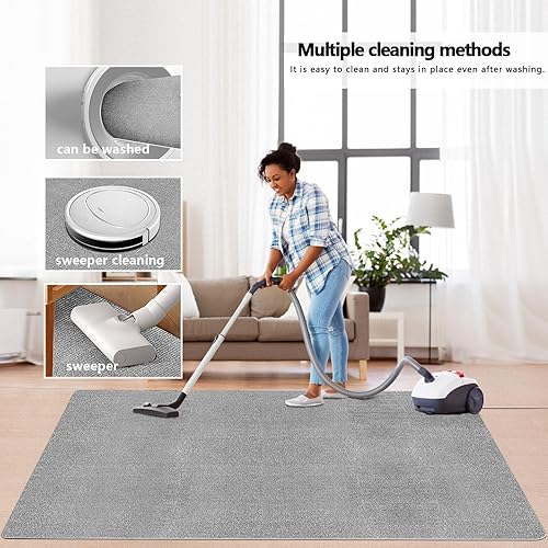 Miniatura 4 de Alfombrilla para silla de oficina, protector de suelo para suelos de madera dura, alfombra de área Hriiiiya para silla de escritorio, alfombra para