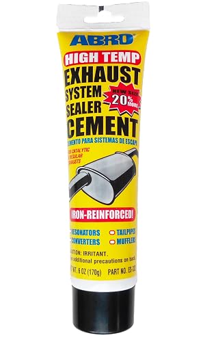 ABRO Exhaust Sealer Cement, 6 oz, Iron-Reinforced for Exhaust Repair