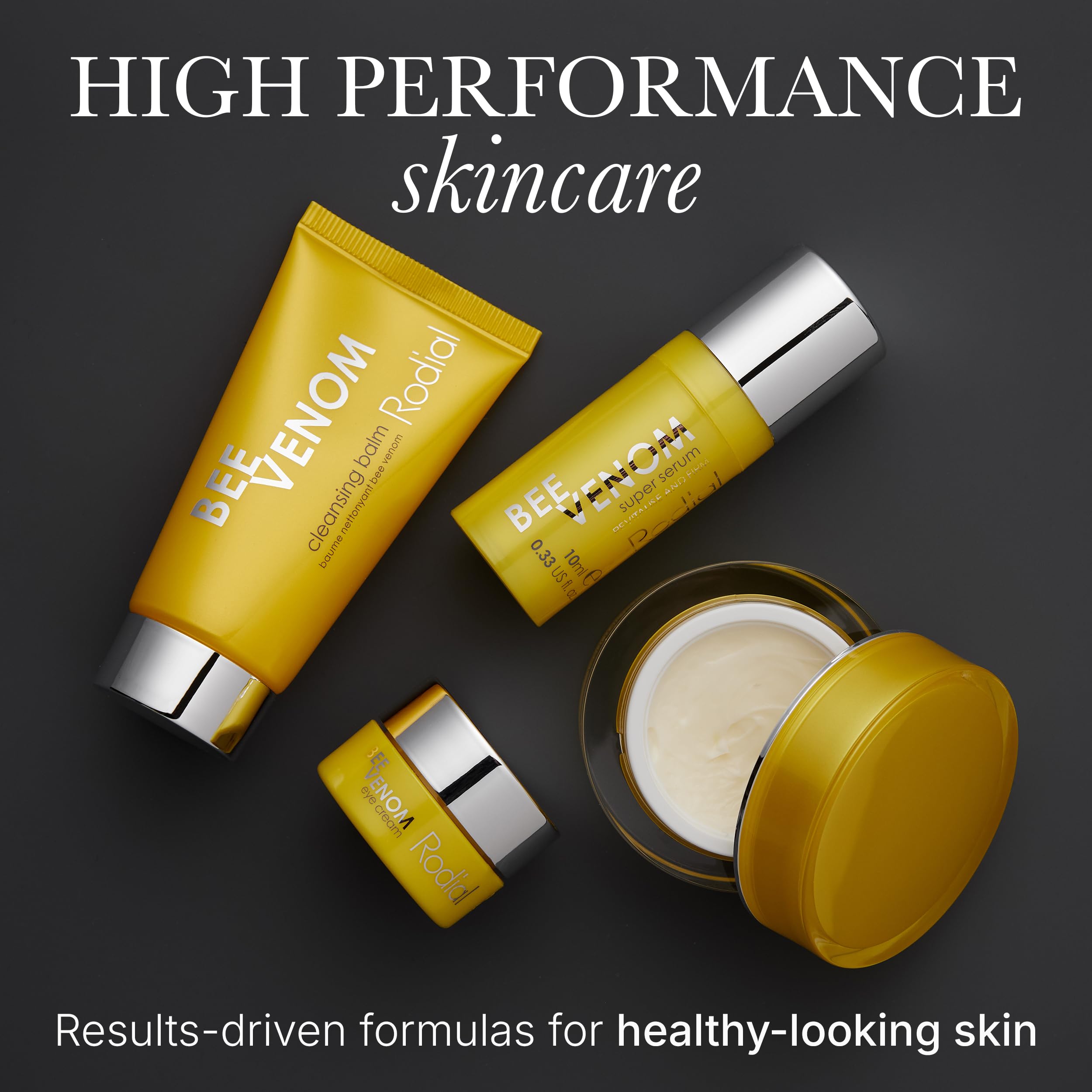 Rodial Bee Venom Baume Nettoyant 100 ml - Baume Nettoyant Luxueux pour le Visage à la Vitamine C - Formule au Venin d'Abeille pour Repulper les Rides, Acide Salicylique pour Exfolier en Douceur