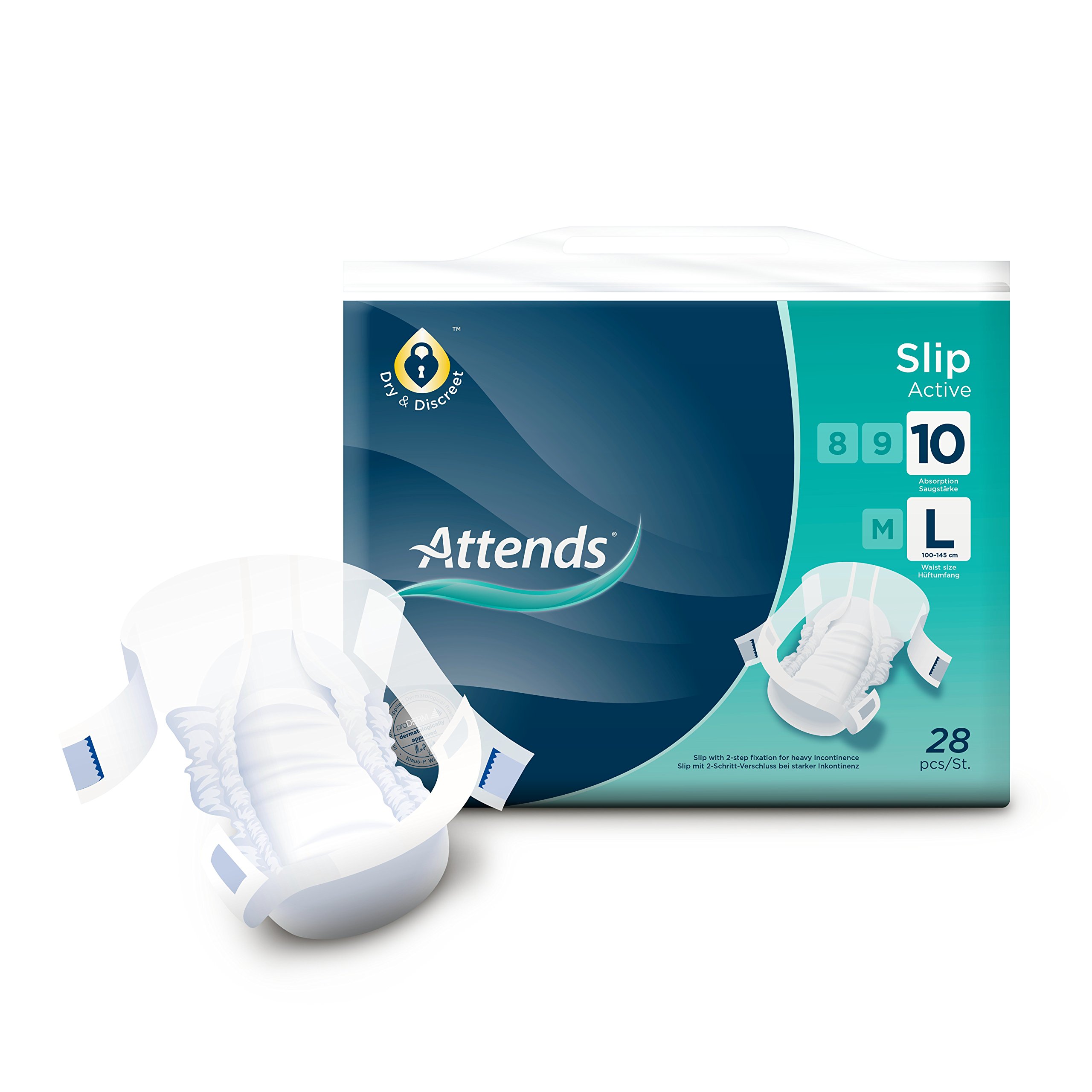 AttendsSlip Active 10 Large Slips 100-145cm