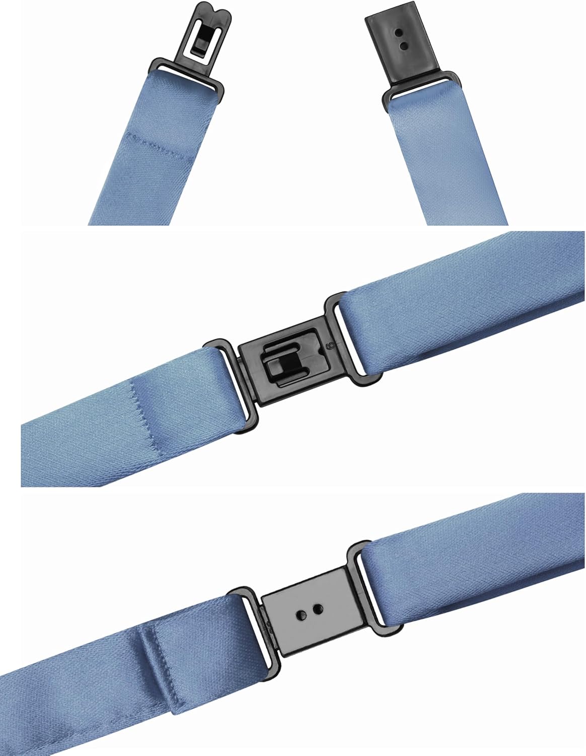 Branduce Pre-Tied Boys Ties Solid Color Kids Adjustable Necktie for Age 8-12 Wedding School Graduation - Image 3