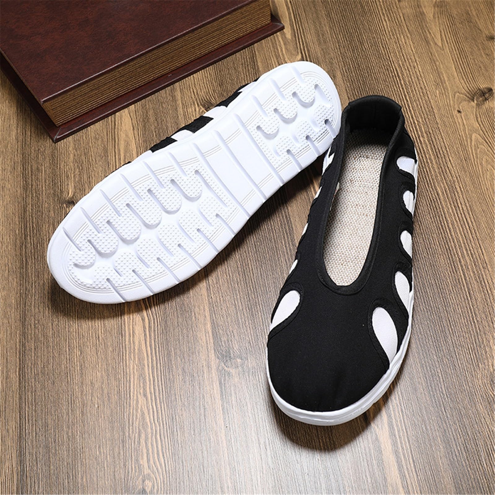 Tai Chi Scarpe Leggerissime Kung Fu Arti Marziali per Uomo E Donna con Suola Antiscivolo, Calzata Comoda, Taoiste per Istruttori di Qigong