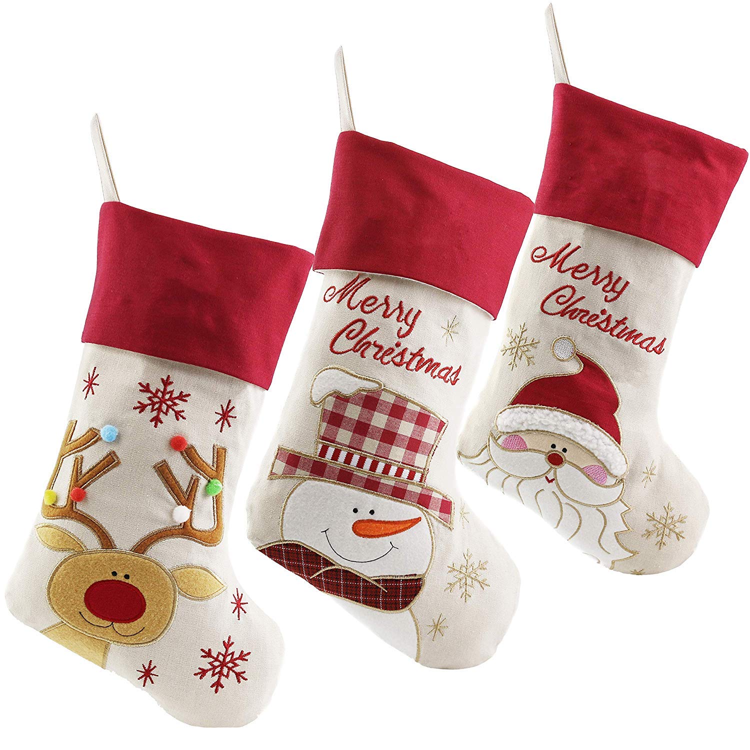 WEWILL 3-Pack Vintage Stockings