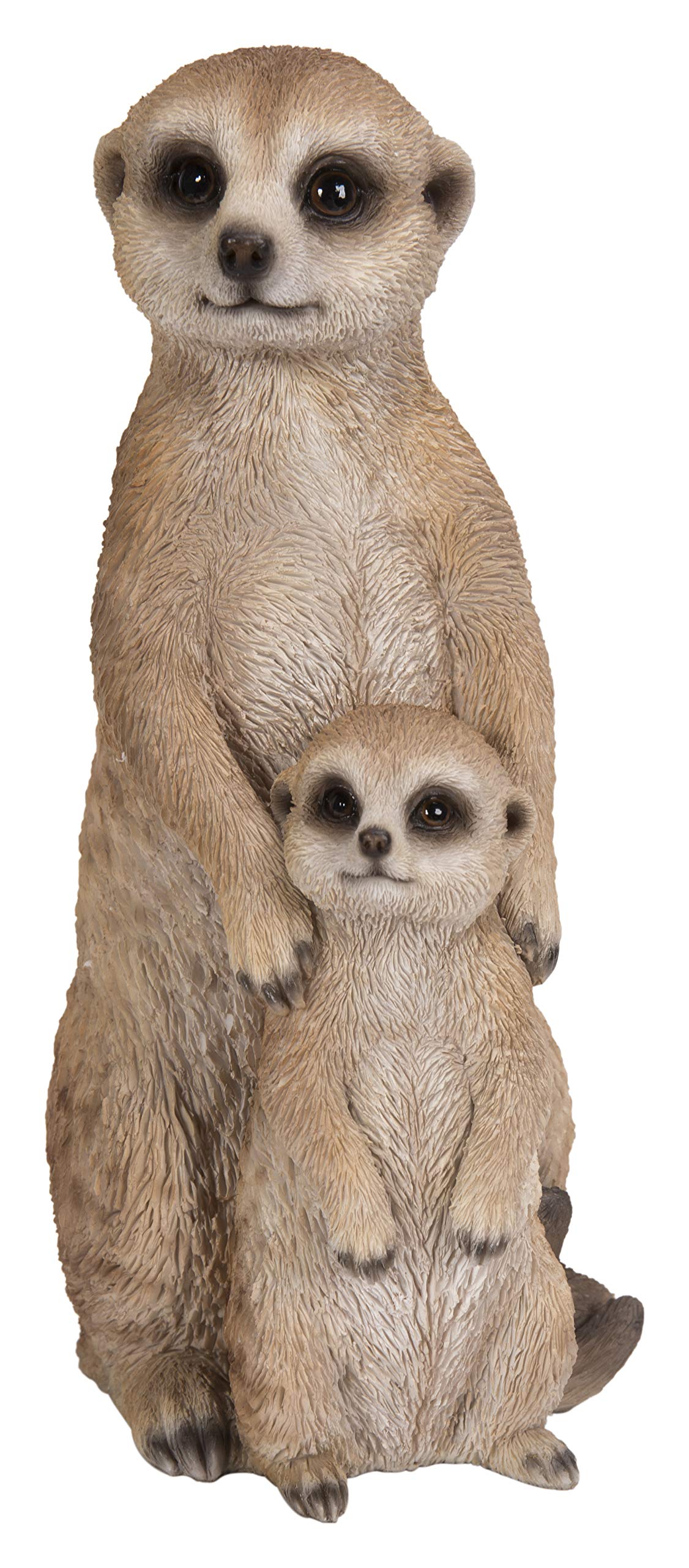 Hi-Line Gift Ltd. Küçük Anne ve Bebek Meerkat, kahverengi