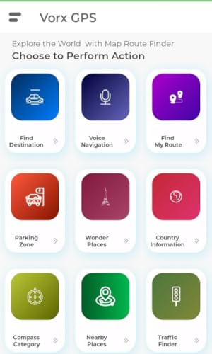 Vorx Gps | Gps Route finder, Gps Parking, Gps Voice, Gps Guide, Gps Places -With Ads