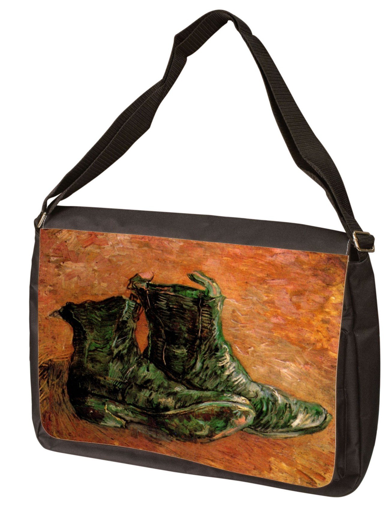 A Pair of Shoes by Vincent Van Gogh Laptop Shoulder Bag
