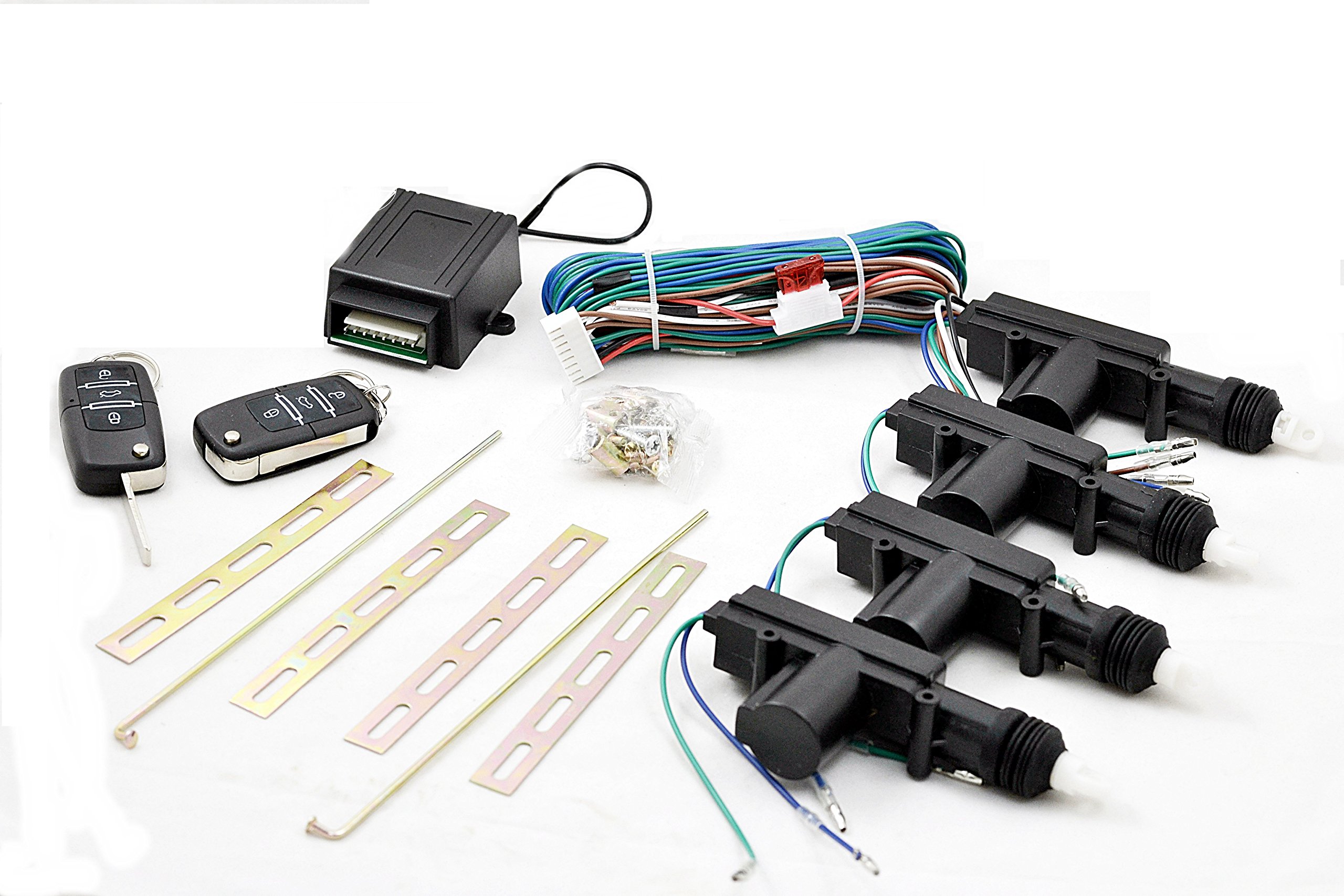 Kit Keyless Entry Per Auto – Chiusura Centralizzata Con Telecomando, Sirena E Indicatore LED