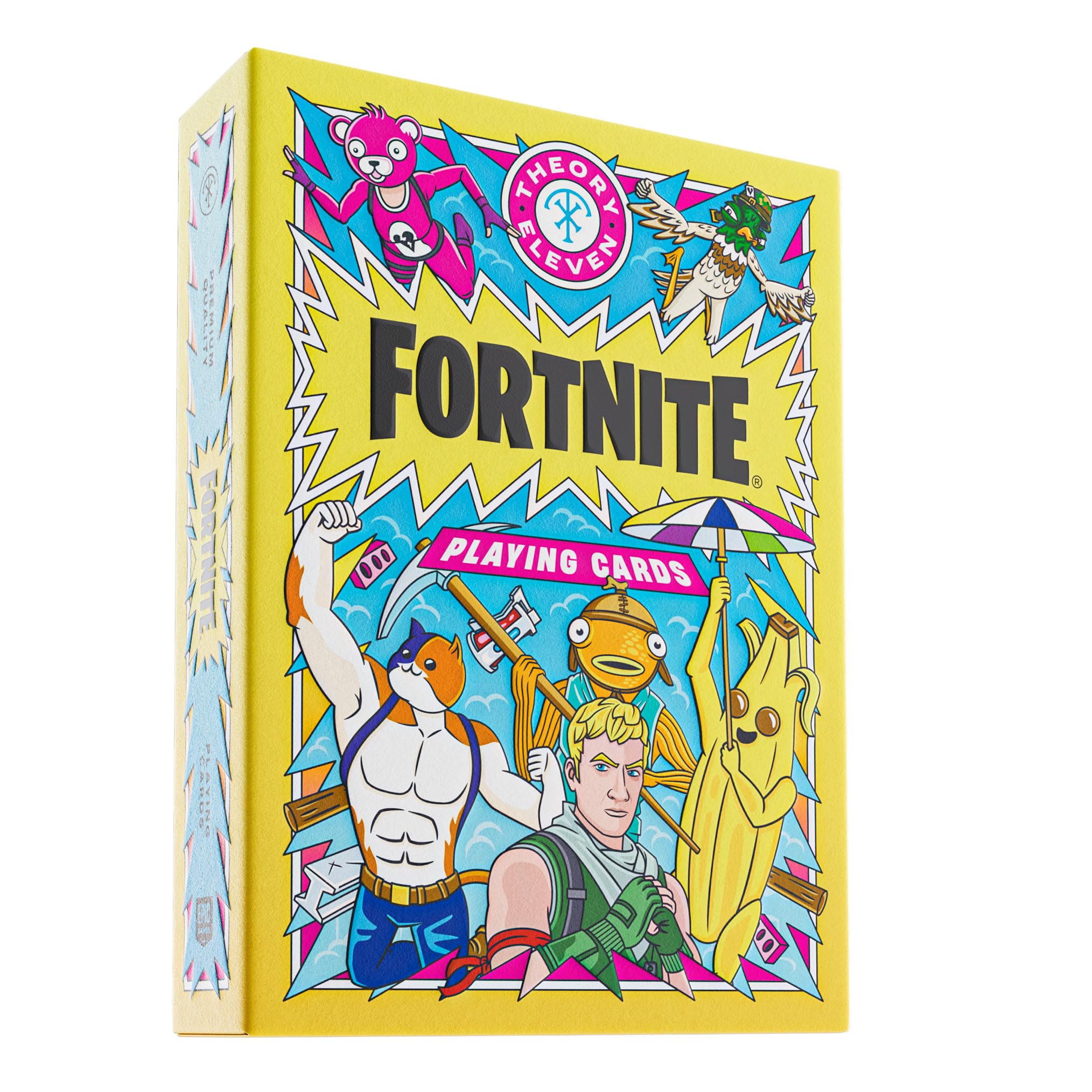 theory11 Fortnite Playing Cards – Officially Licensed Epic Games Premium Poker Deck, Collectible 52-Card Set with Custom Artwork, Embossed Tuck Box, Gift for Fortnite Fans & Card Collectors