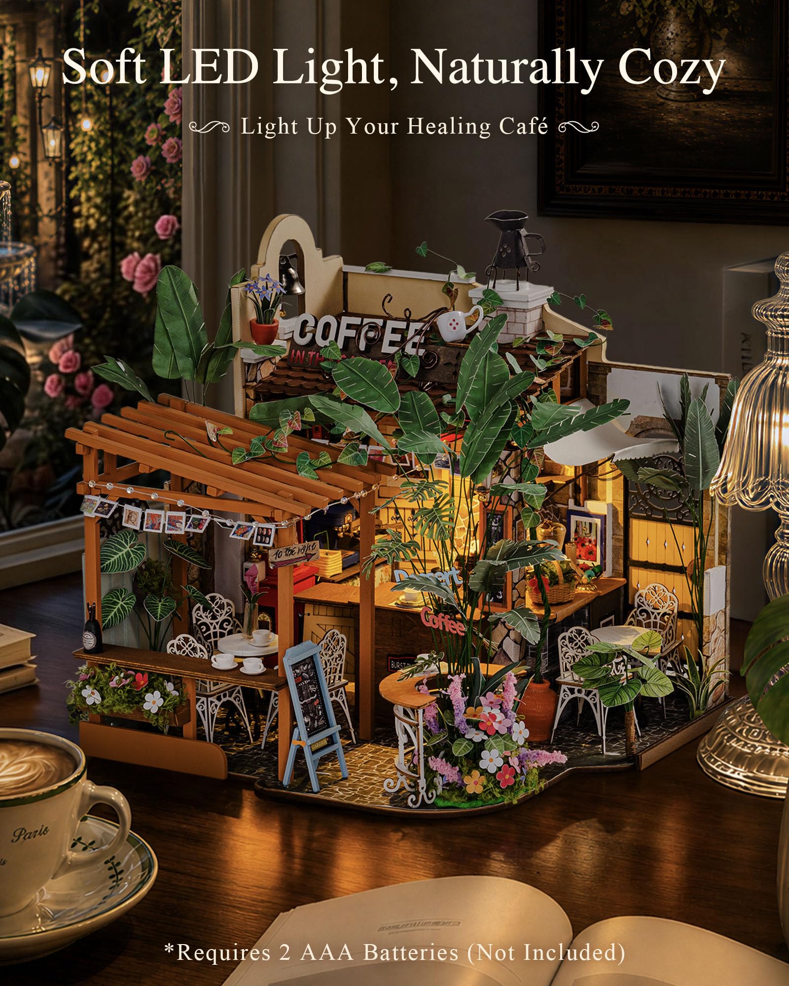 Rolife Zestaw do samodzielnego montażu dla dorosłych, Leafree Café